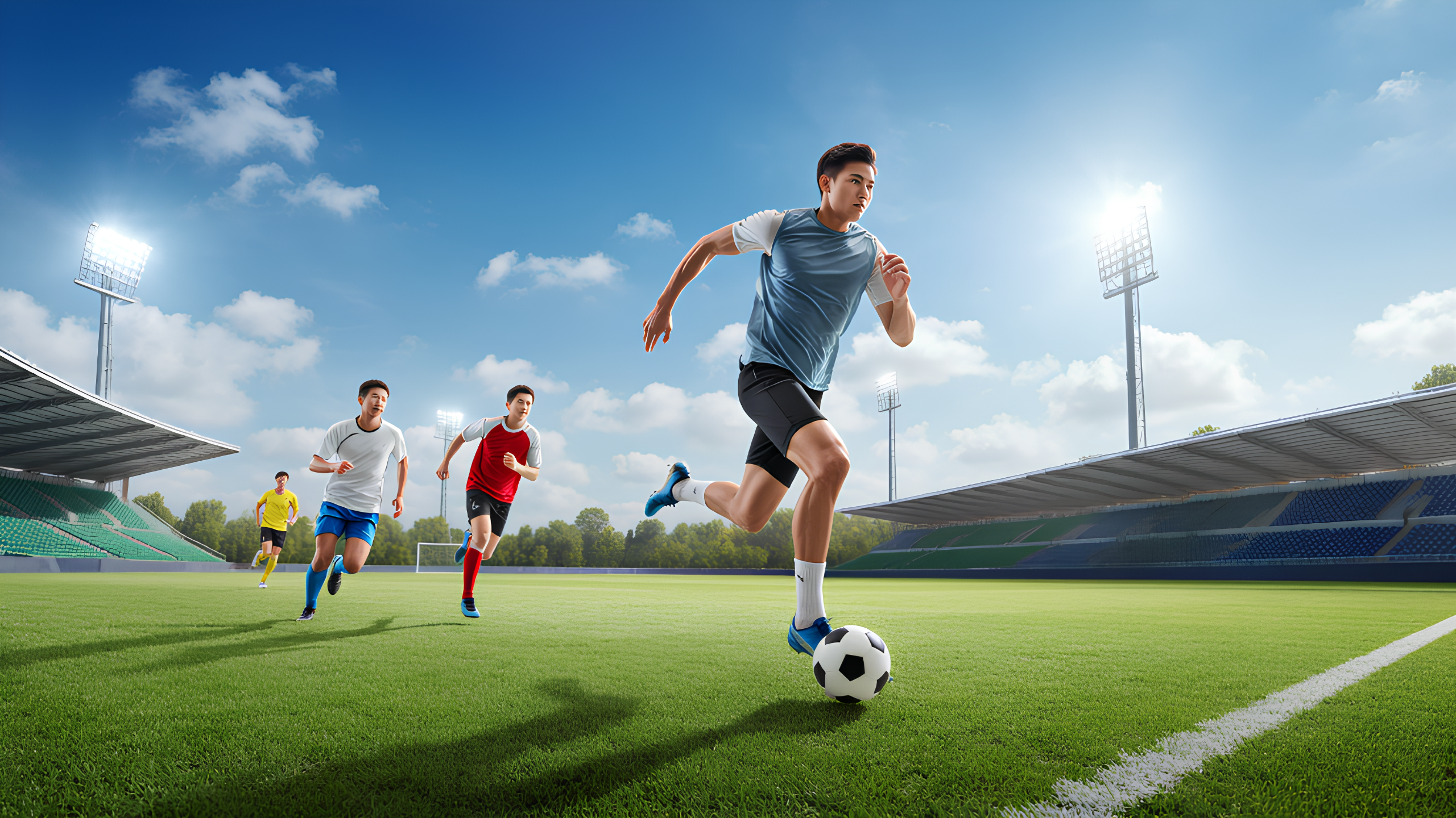 足球赛场精彩纷呈激情澎湃